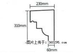 产品分解图型 - 檐口线，型号：SX311-YK-3，规格：230x310mm(3) - 铜川三象EPS建材 tc.sx311.cc